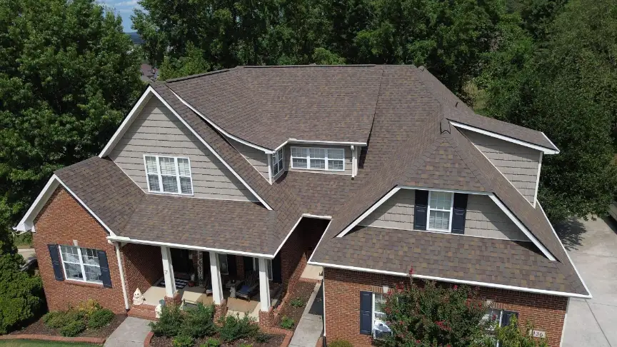 New asphalt shingle roof on a Huntsville, AL home financed with a $0-down monthly payment plan
