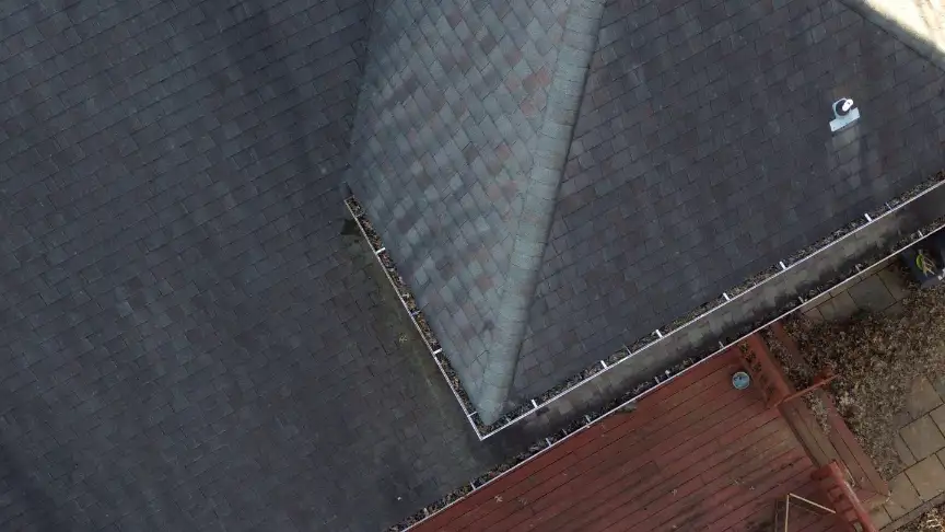 Clean gray shingle roof replaced on a Hazel Green property